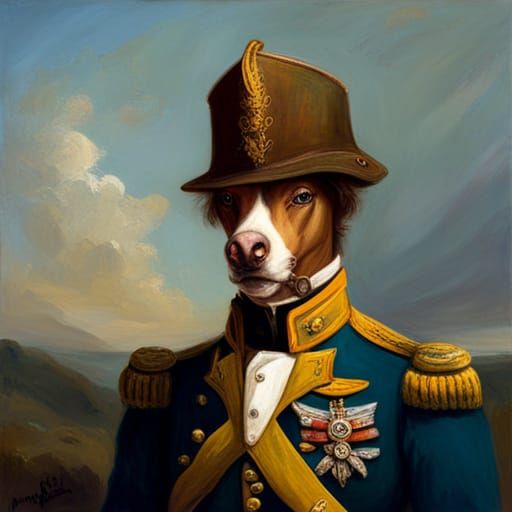 Equestrian Anthro in 18th Century Military Outfit