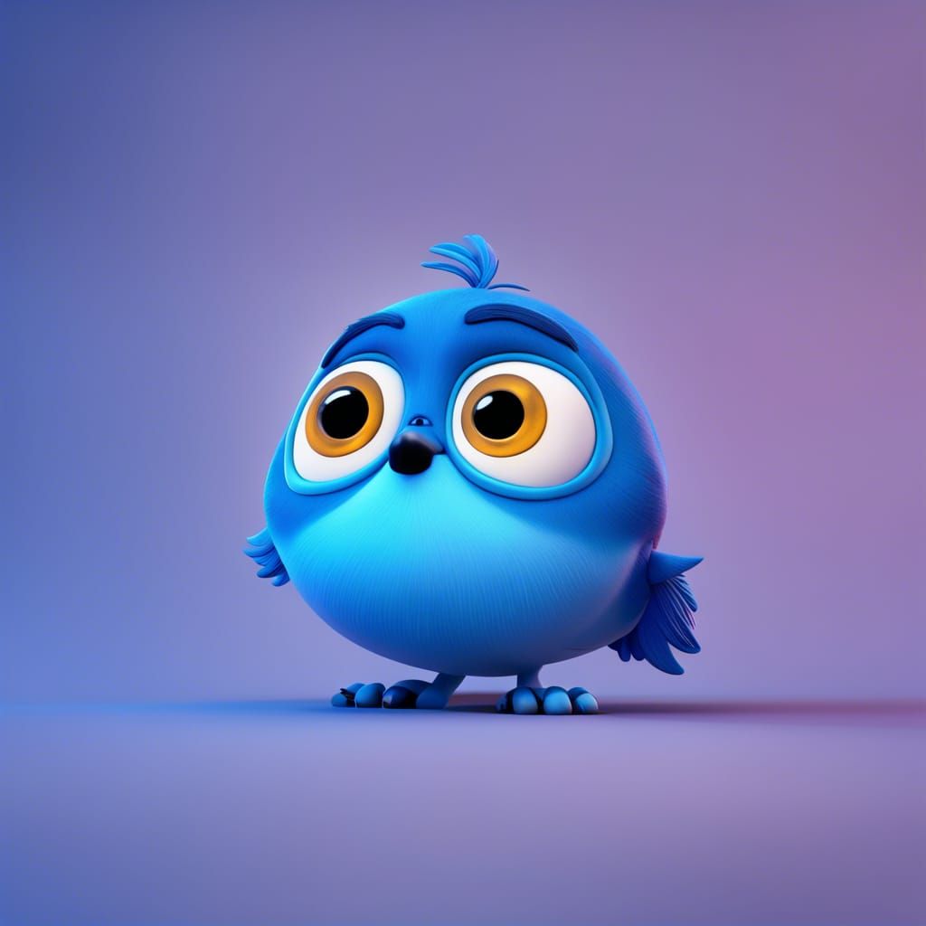 Bluey in 3D Digital Art Style