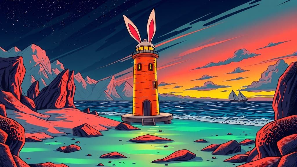 🥕🗼Giant Carrot Lighthouse