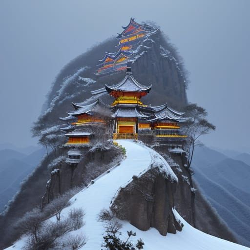 Low-poly romanticism Qi-Heng Xiao, Xiangshan Mountain near Taipei, Taiwan.