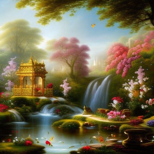 Romantic Bee in Kilkenny: Detailed Digital Art