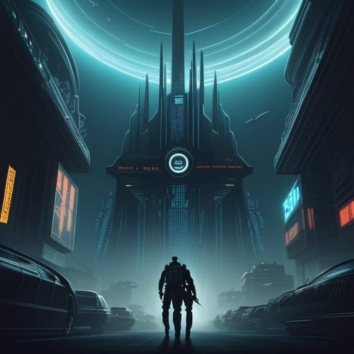 Retro-Futuristic 2025 Metropolis in Cinematic Style