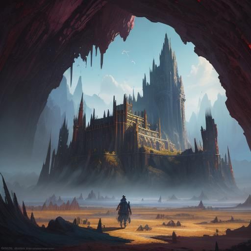 Detailed Weaving in Fantasy Concept Art Style