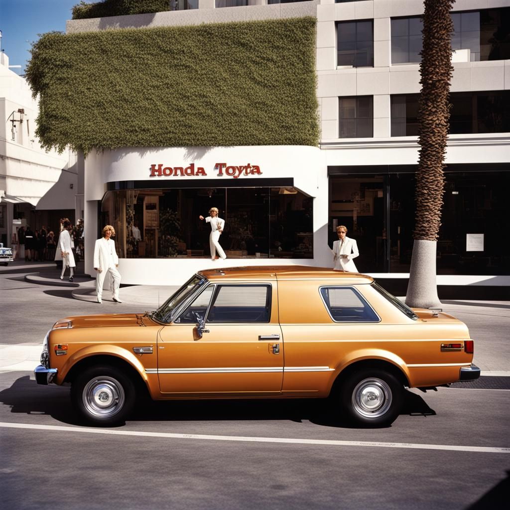 1970s Hondas and Toyotas on Rodeo Drive