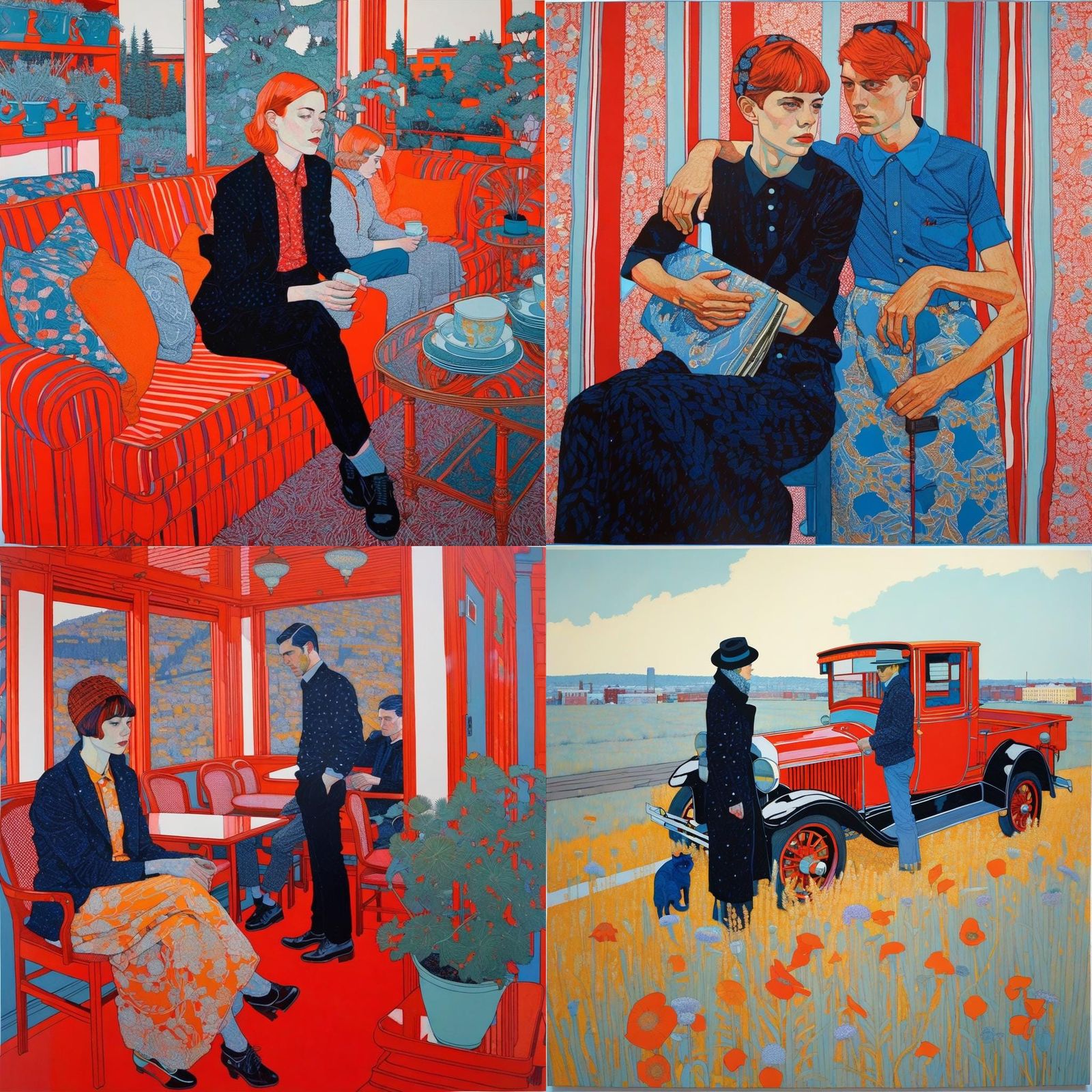 Contemporary Portrait with Bold Colors