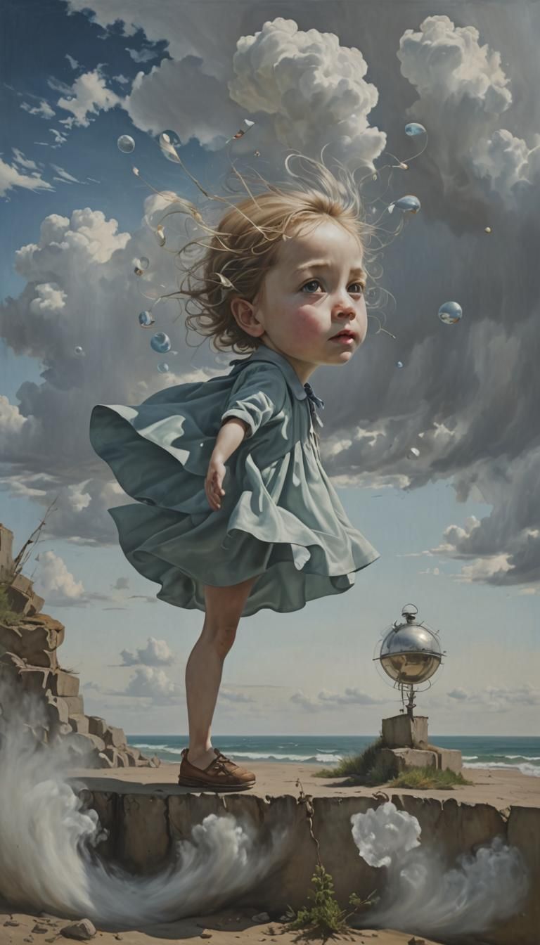 Filmic Photorealistic Breeze in Surreal Abstraction