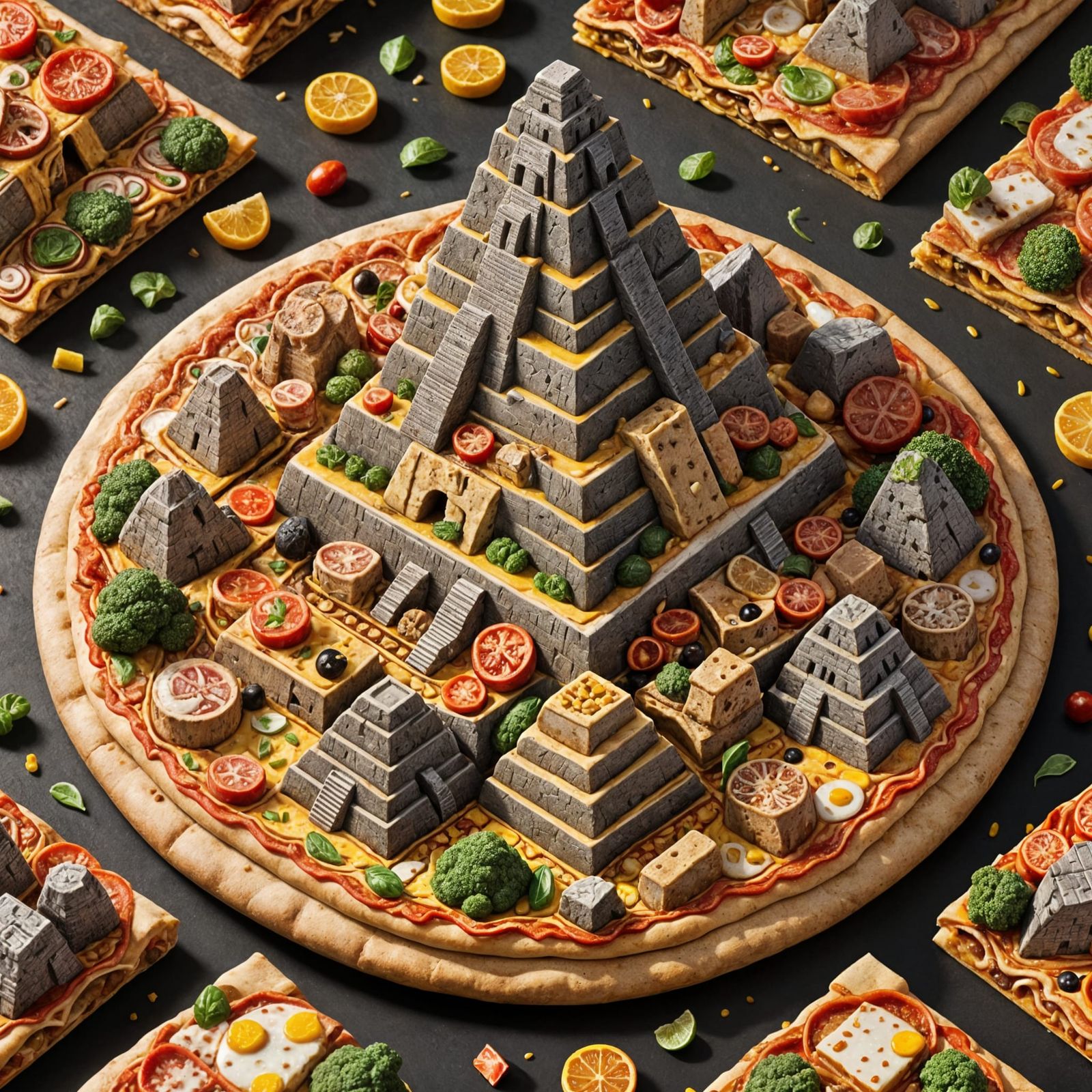 Machu Picchu Pizza: Hyperrealistic Food Art