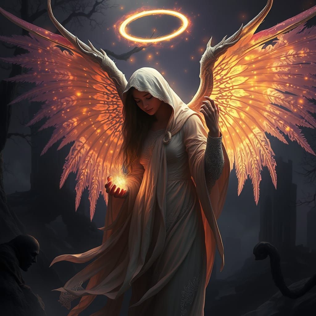 Angel of Death in Dark Fantasy Realm