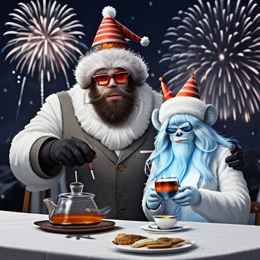 Mad Scientist Enjoys Intergalactic New Year's Eve Soiree in...