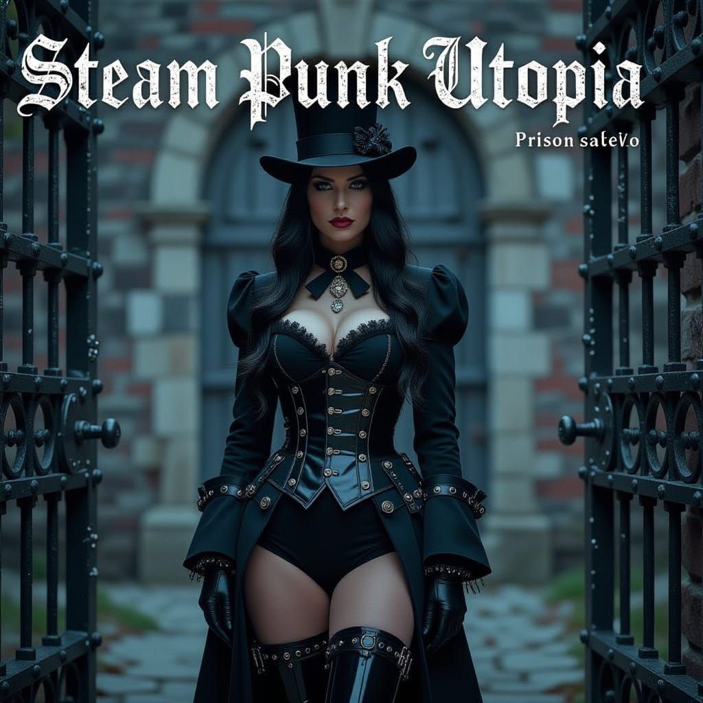 Gothic Prison Guard on Steam Punk Utopia Magazine Cover
