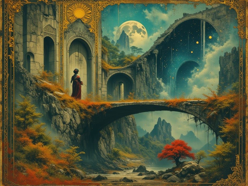 Epic Fantasy Portrait: The Bridge of Silent Dreams