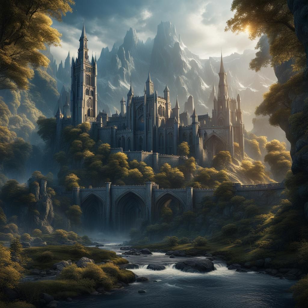 Arwen from Lord of the Rings: Detailed Matte Painting