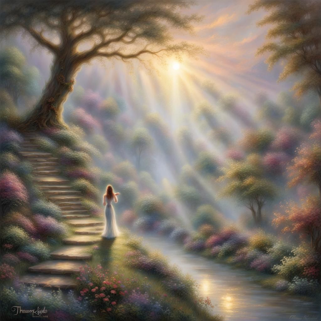 Ethereal Goodbye: A Hand Waving in Light