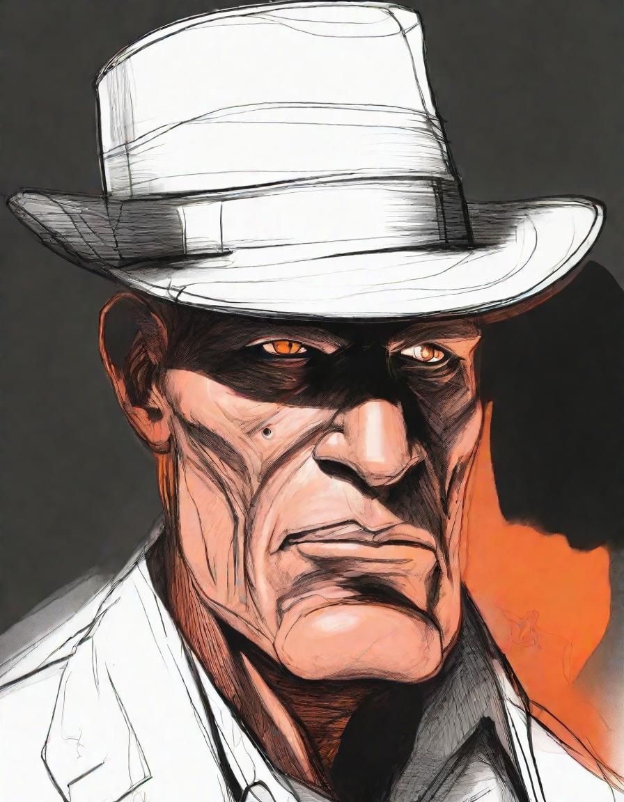 Thumbface Mobster: Expressionist Portrait in Noir Style