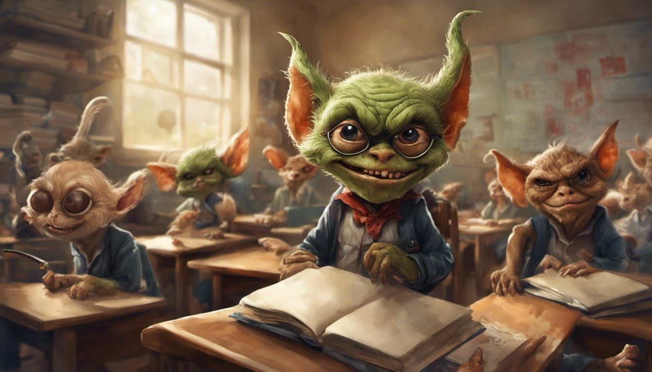 Little Gremlin Chaos in Classroom