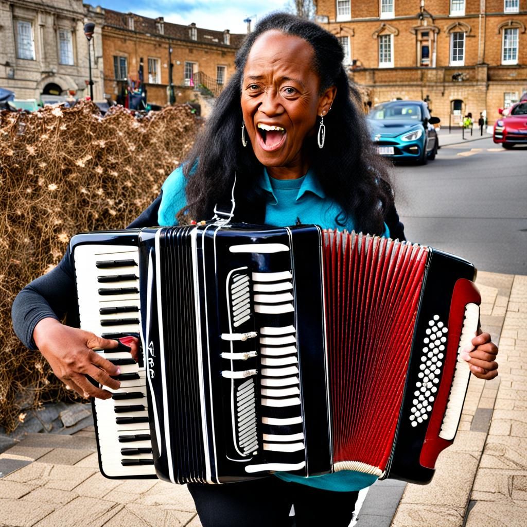 Rochelle Plays the Accordion
