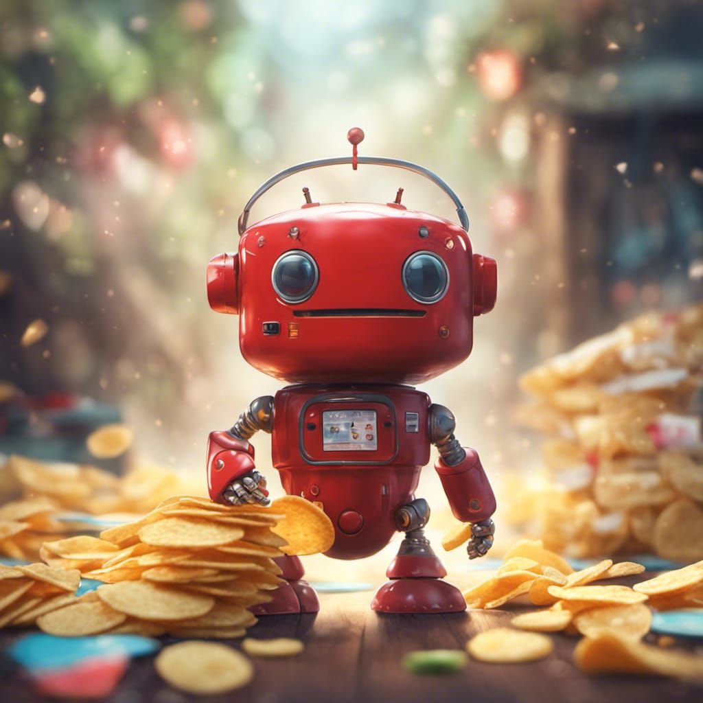 Chibi Robot with Chips, Anime Key Visual