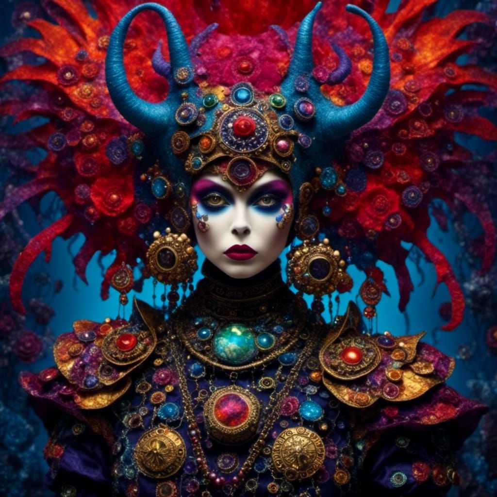 Goblin Mother and Orc Husband with Newborn, Fantasy Art