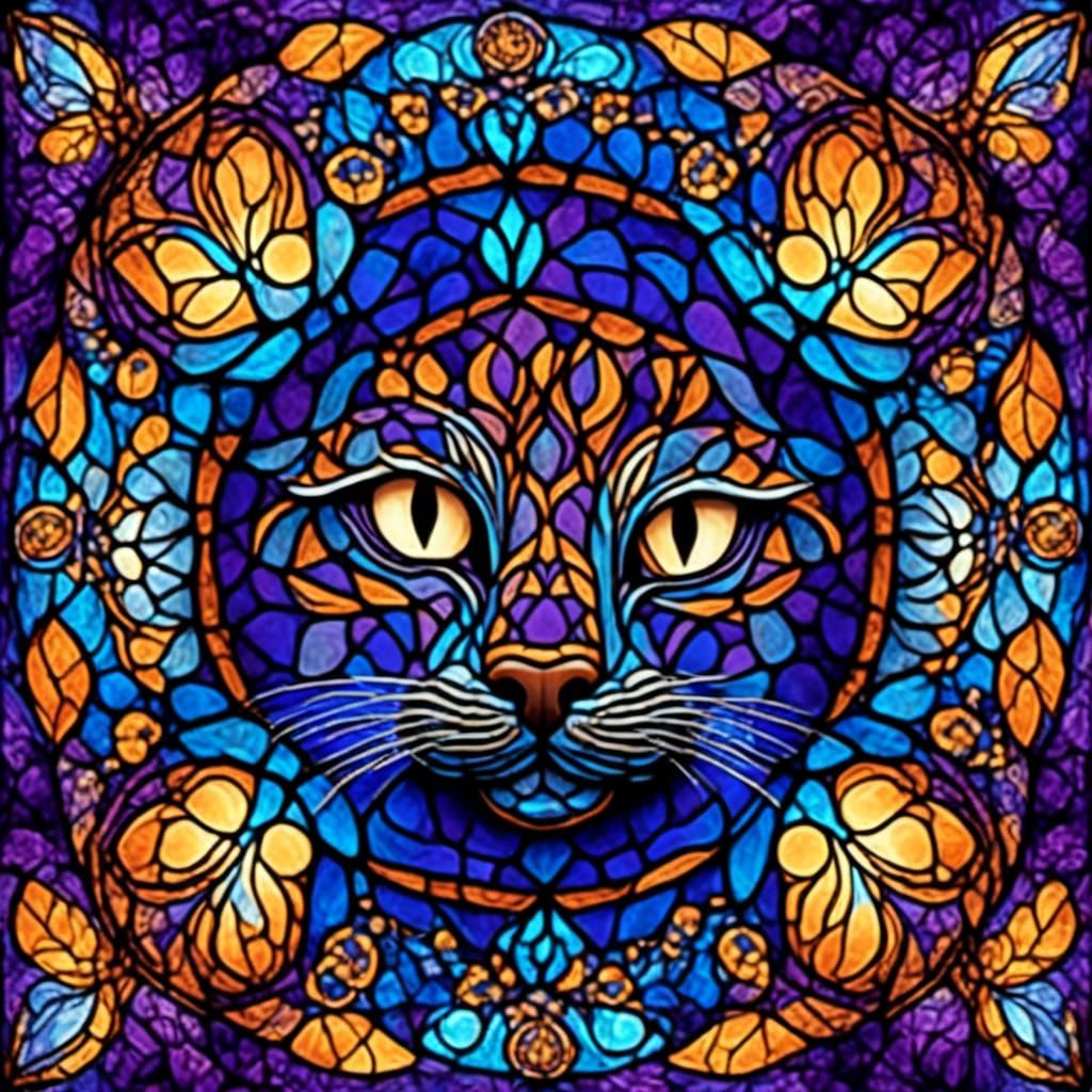 Gourd Patch with Fractal Stained Glass Details