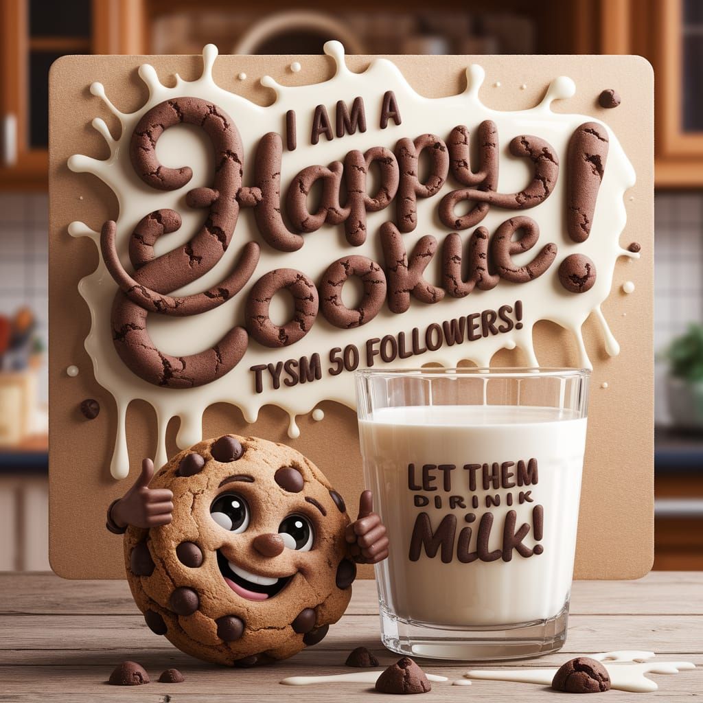 Milk and Cookie Celebration in Cozy Kitchen