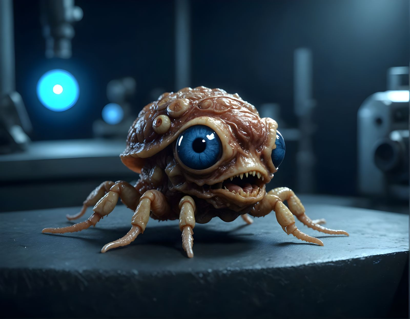 Surreal Teratoma Tumor with Volumetric Lighting