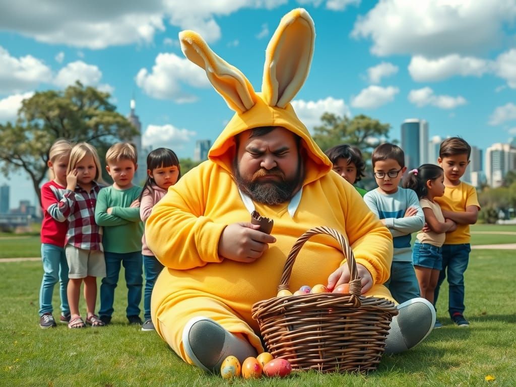 Morbidly Obese Easter Bunny Scandal