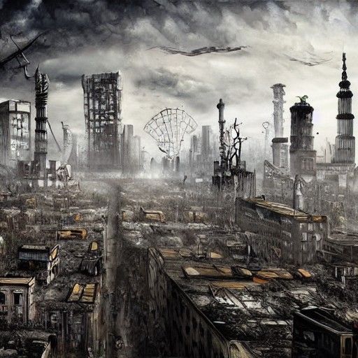 Post-Apocalyptic Berlin Skyline in Burton Style