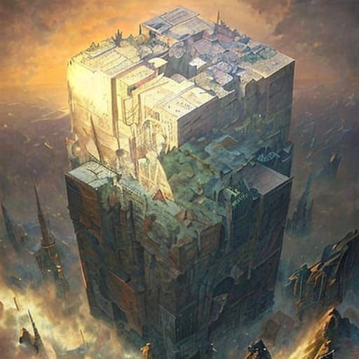 AI Interpretation of a Tower