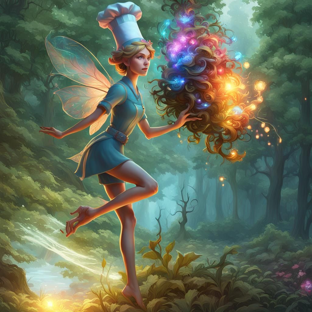 Conductor Fairy Portrait by Greg Rutkowski, Artgerm, WLOP