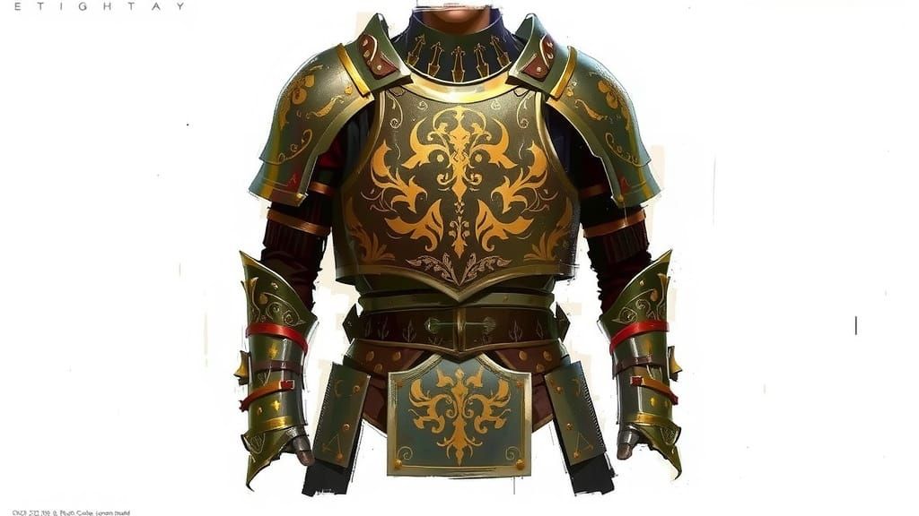 Medieval Warrior in Byzantine Armor