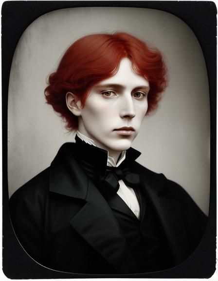 Victorian Woman Portrait in Antique Style