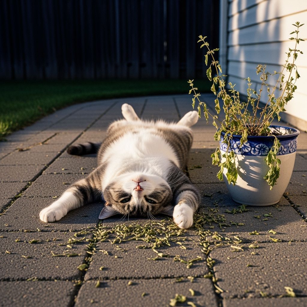 Caturday: Ms. Sausage discovered the catnip stash that I forgot to hide. She reported, after twenty minutes of zero mov...