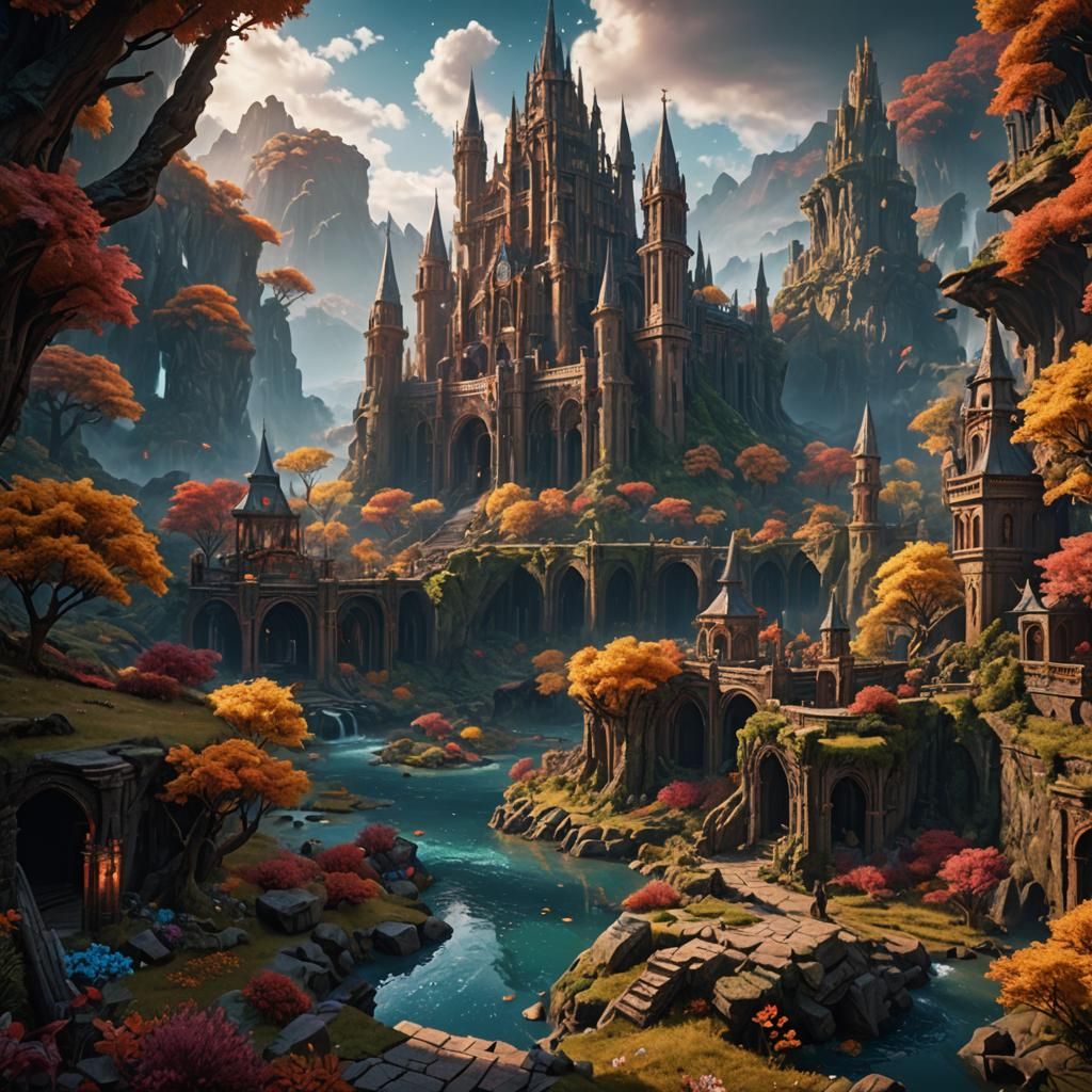 Beautiful Universe Scene in Detailed Matte Painting