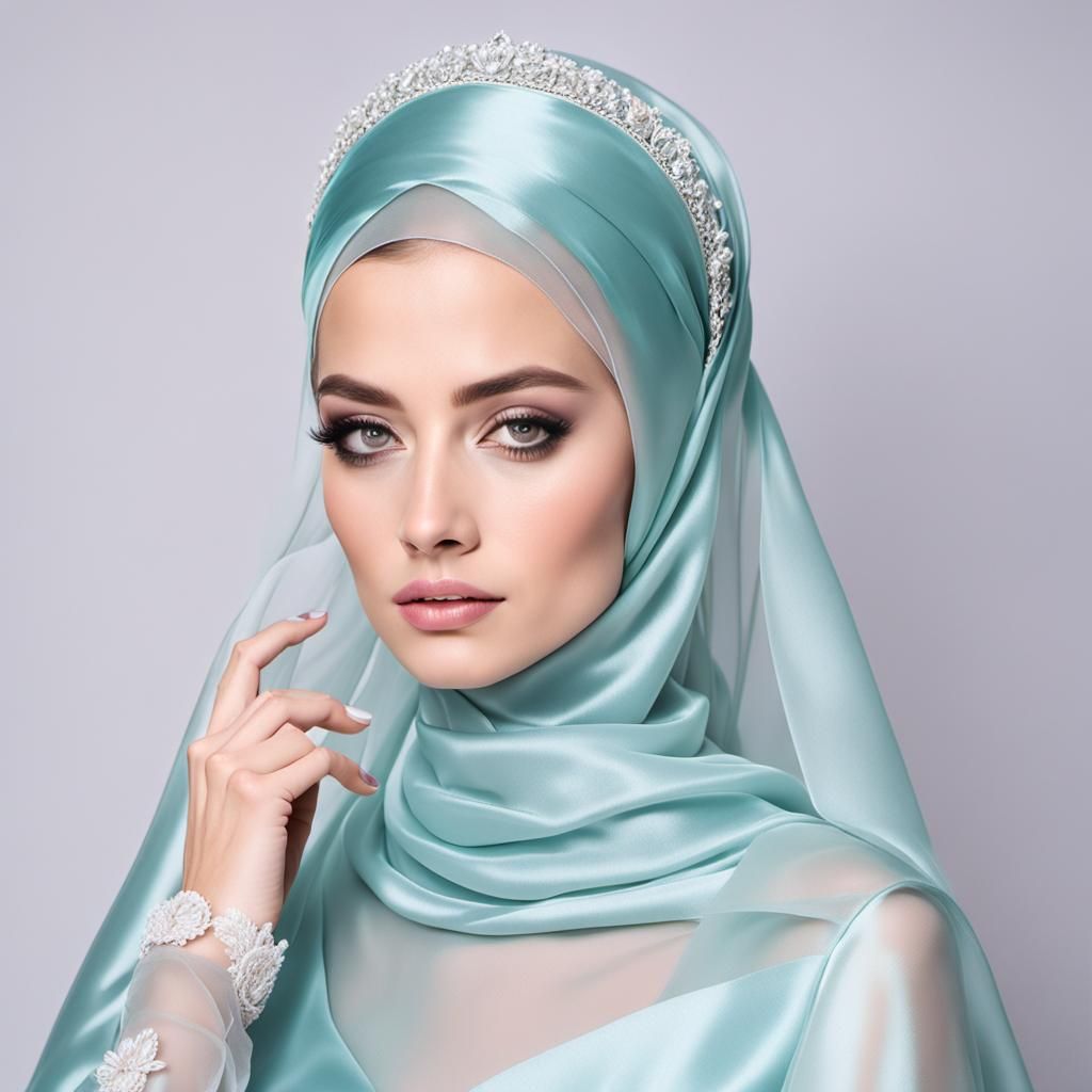 Gothic Victorian Mourning Dress in Fantasy Art Style