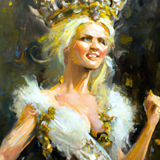 Nordic Woman Wins Beauty Pageant as Oil Painting