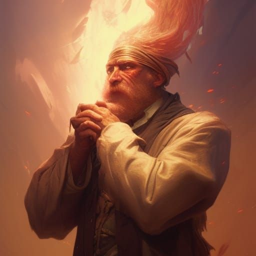 The Last Wizard of Flame: Fantasy Concept Art