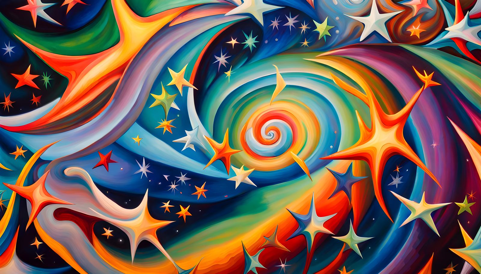 Luminous Star Cluster Formation in Abstract Expressionism