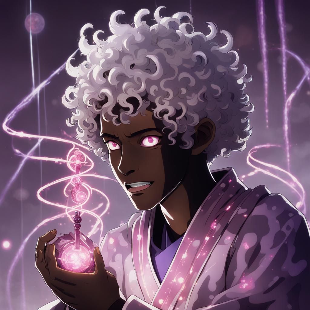 Porcelain Doll Puppet with Magical Robes as Anime Art