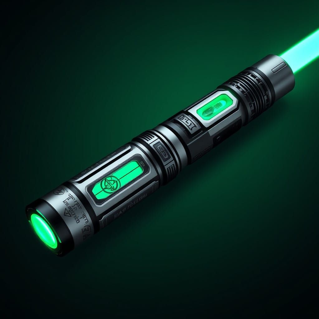 Star Wars Lightsaber Hilt in Cyberpunk Industrial Aesthetic