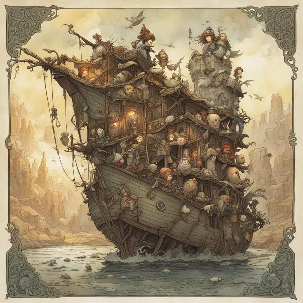 Whimsical Child Portrait in Storybook Style