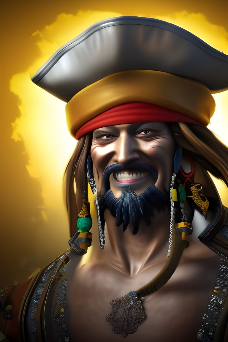 Fake smile of a Pirate :)