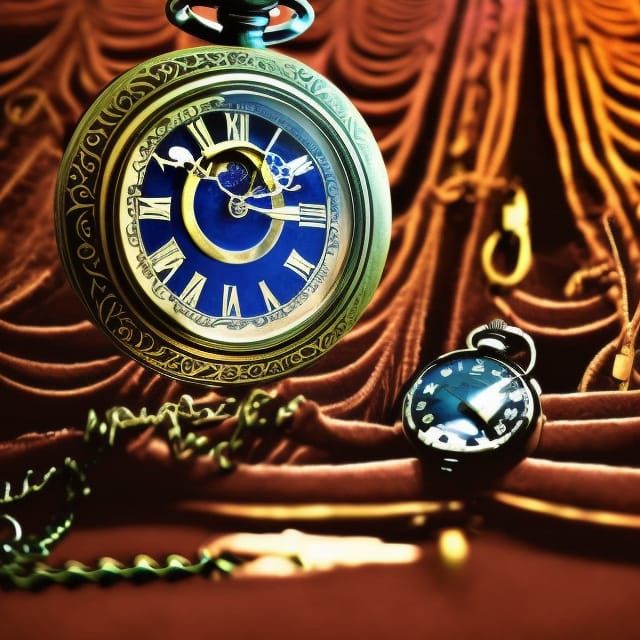 Steampunk Hypnotist in Theater with Pocket Watch