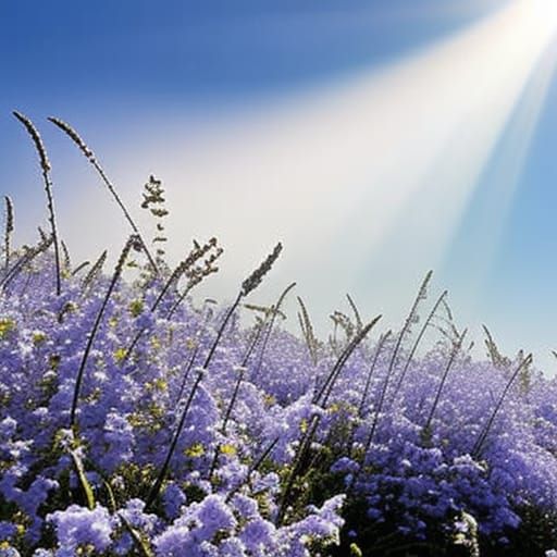 Divine Light Beams Through Clouds