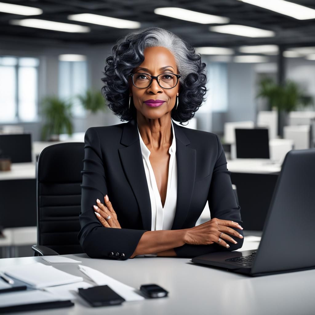 Ultra Realistic Portrait of Elegant Mature Woman