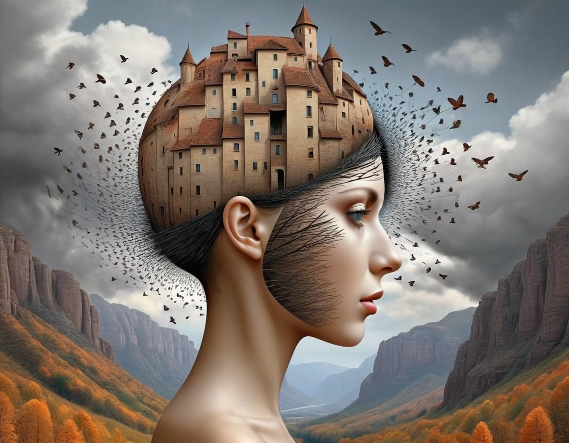 Surreal Portrait Inspired by Digital Art