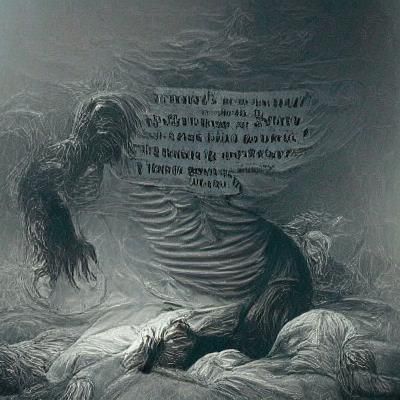 Gothic Horror Image Inspired by Gustave Doré