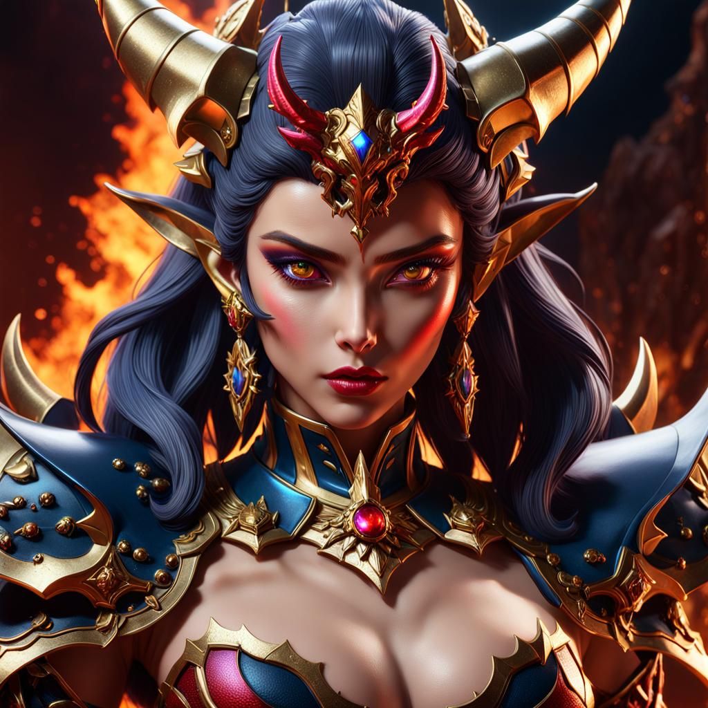 Barbatos, Duchess of Hell: Detailed Fantasy Art