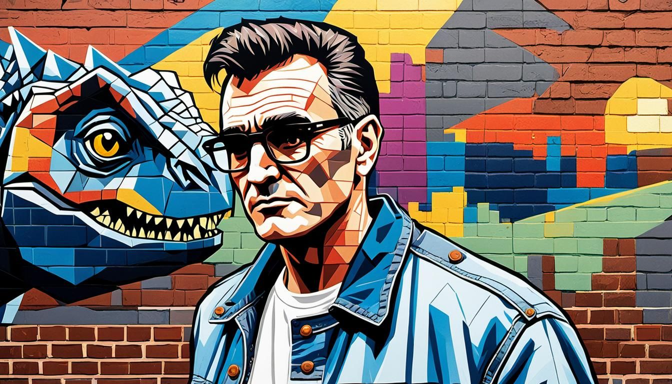 Morrissey in Manchester: A Cubist Comic Book Portrait