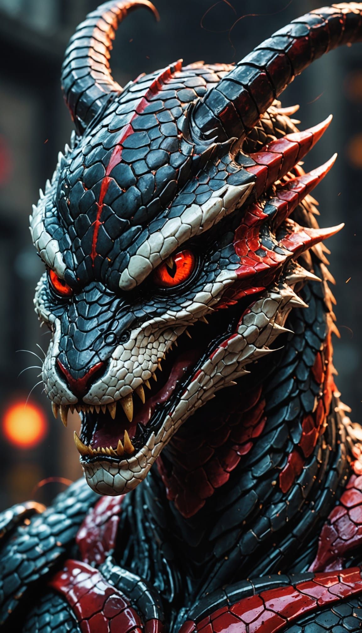 Surrealism Meets Danger: Bioluminescent Viper Tempts with Lu...