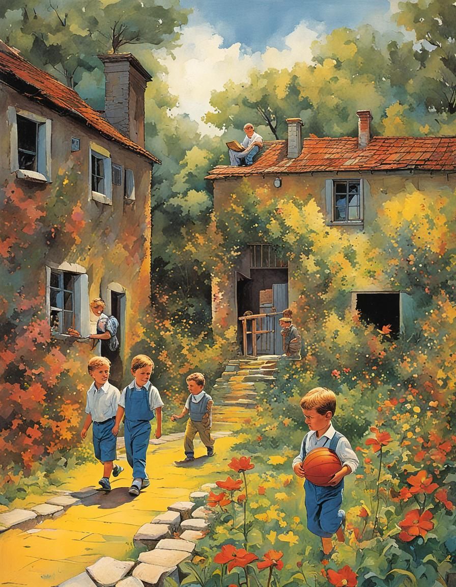 Art by Giuliano Cucco from Before I Grew Up by John Miller